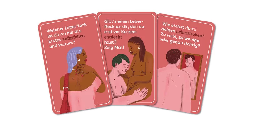3 beispielhafte Fragekarten