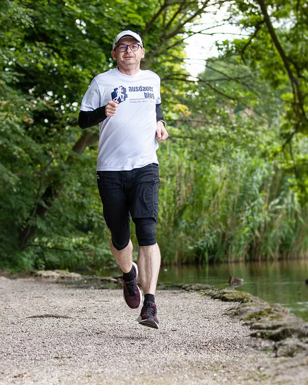 Torsten Pretzsch beim Joggen im Park