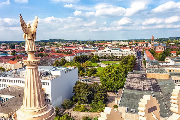 Blick von der Nikolaikirche in Potsdam.