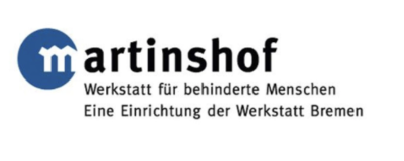 Auf dem Bild ist das Logo des Martinshof zu sehen.