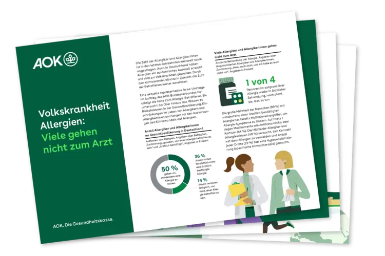 Die Ergebnisse der forsa-Umfrage als aufgeblättertes Heft.