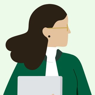 Illustration einer weiblichen Person.