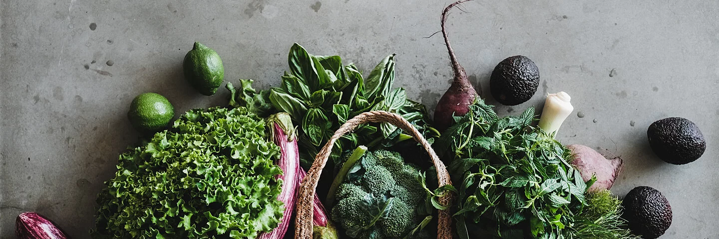 Einkaufstasche mit gesundem Gemüse 