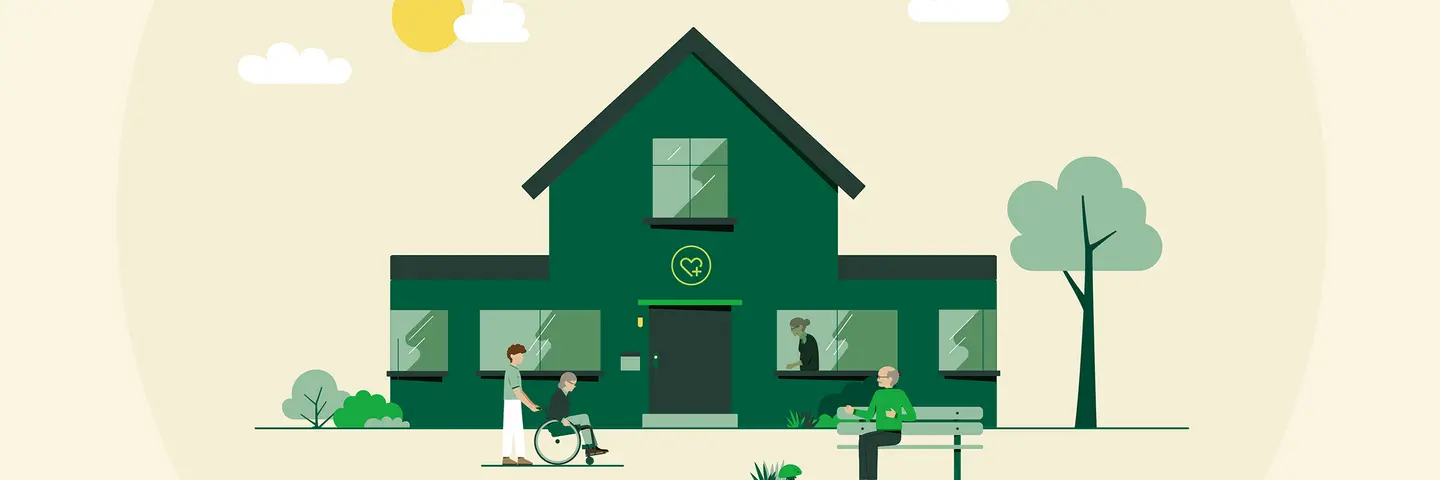 Ratgeber Pflegeheimsuche: Mit dem AOK-Pflegenavigator finden Sie das passende Pflegeheim für sich oder Ihre Angehörige.