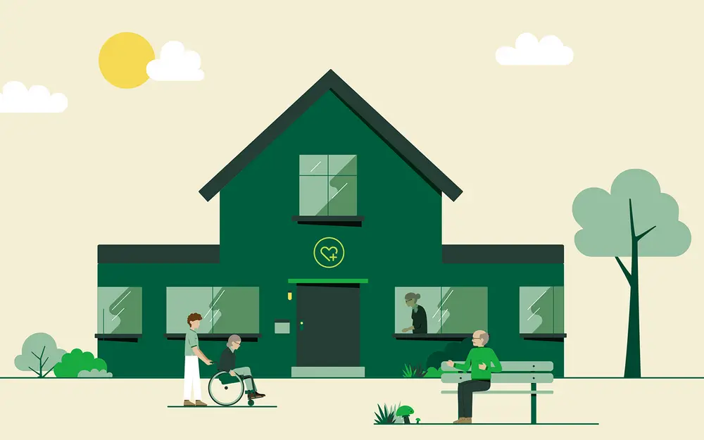 Ratgeber Pflegeheimsuche: Mit dem AOK-Pflegenavigator finden Sie das passende Pflegeheim für sich oder Ihre Angehörige.