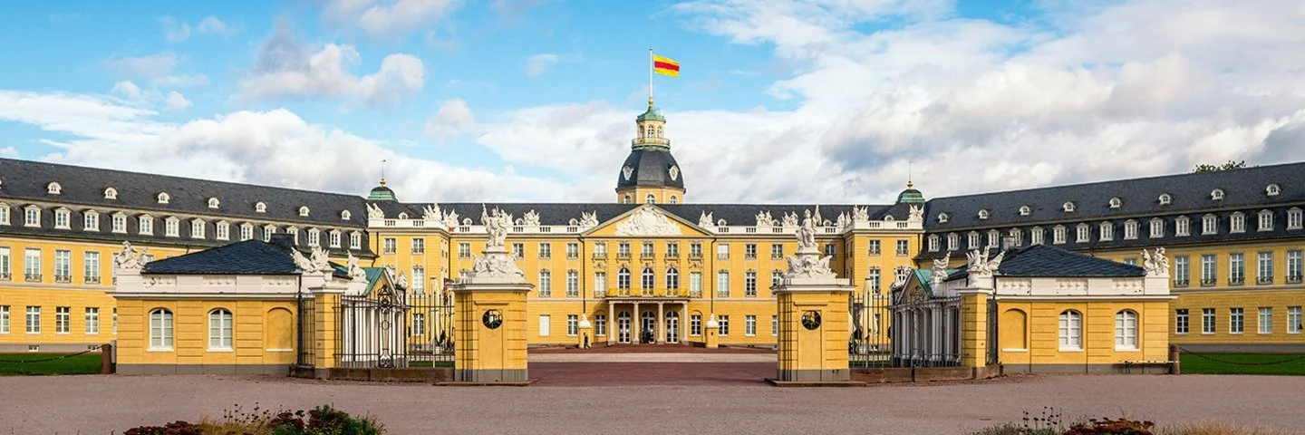 Berühmtes Schloss in Karlsruhe