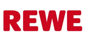 Das Bild zeigt das Logo von REWE.