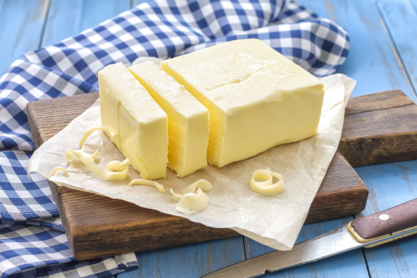 Stück Butter oder Margarine