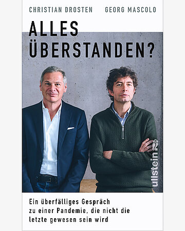 Cover des Buches "Alles &uuml;berstanden" mit Georg Mascolo und Christian Drosten