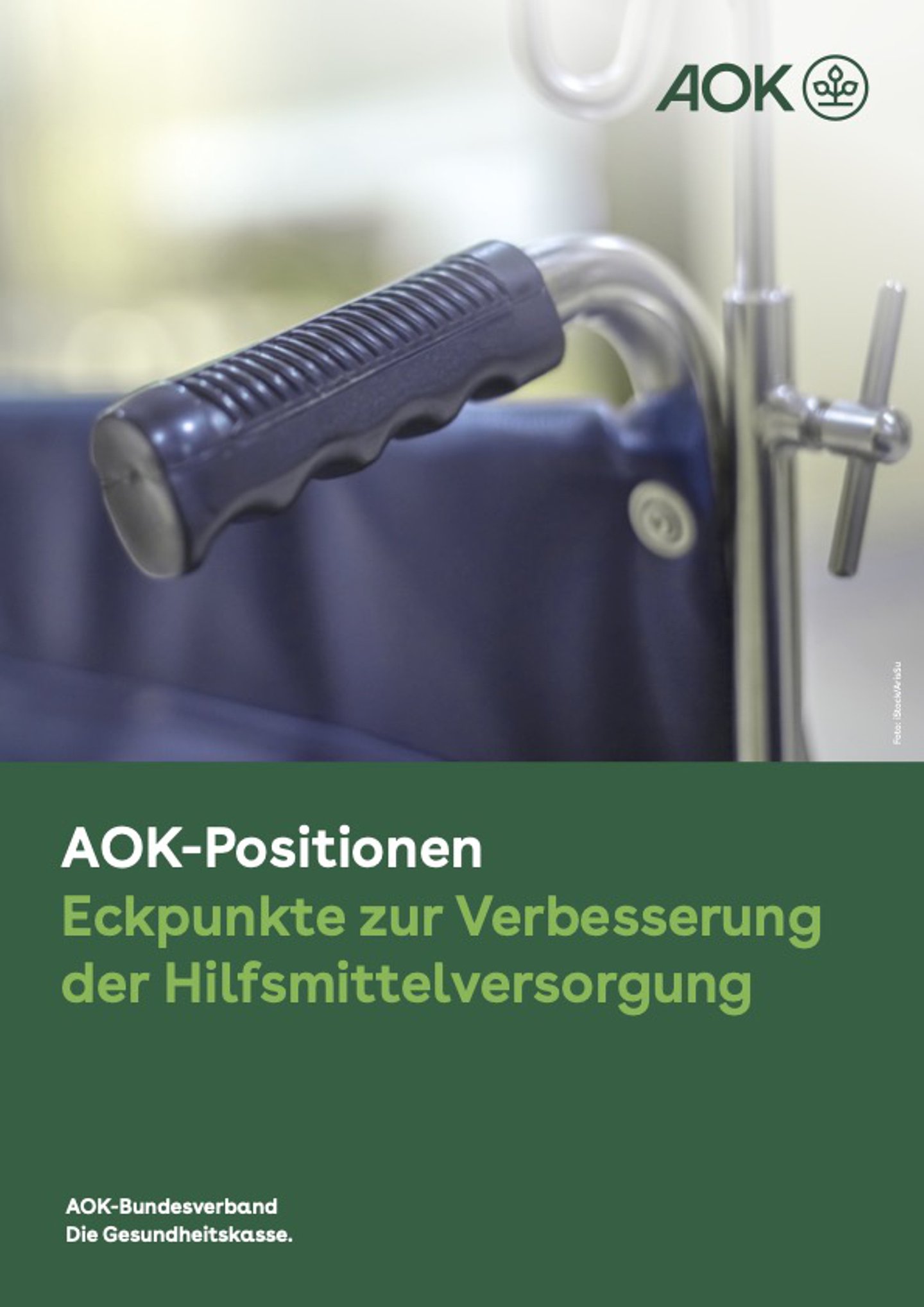 Titelbild: AOK-Positionspapier zur Verbesserungen Hilfsmittelversorgung