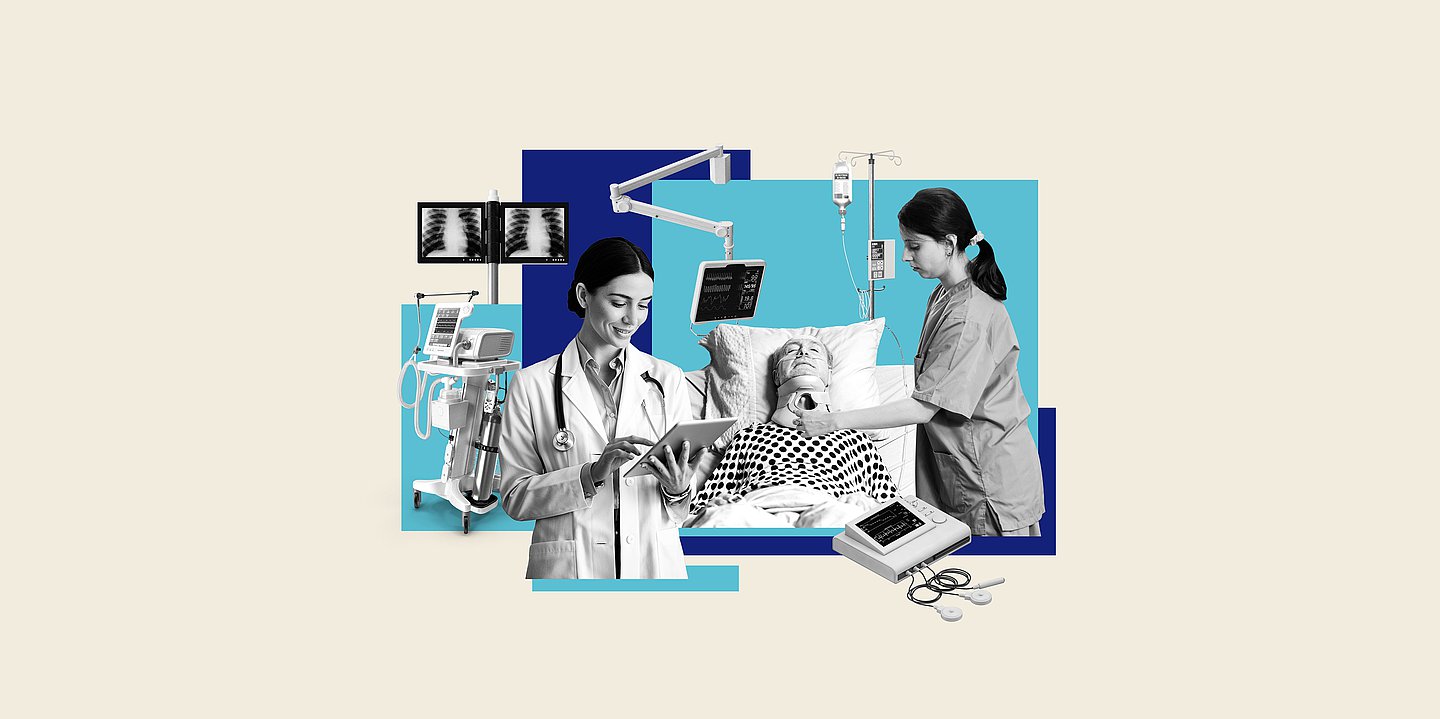 Illustration für das Scrollytelling zur Krankenhausreform