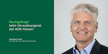 Verwaltungsrat nachgefragt: Johannes Krasel, Vorsitzender des Marktausschusses
