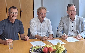 Gesundheit zum Mitmachen Unterzeichnung des Verlängerungsvertrags des Projekt GzM