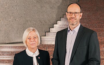 Heike Madan, Vertreterin der Versicherten, ist zum Jahresanfang turnusgem&auml;&szlig; die Vorsitzende des Bezirksrat der AOK Ostw&uuml;rttemberg. Sie l&ouml;st Markus Kilian, Vertreter der Arbeitgeberseite.