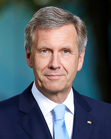 Foto: Portr&auml;tbild von Christian Wulff, Bundespr&auml;sident a. D. und Rechtsanwalt in Hamburg.