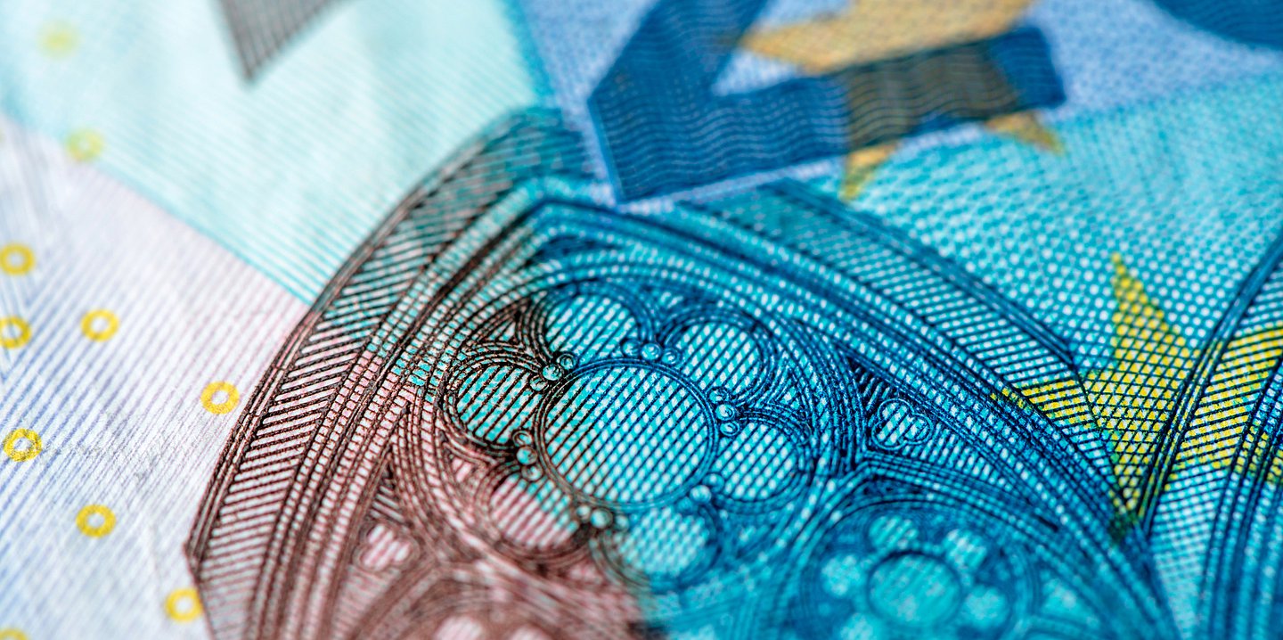 Ausschnitt eines 20 Euro Scheins