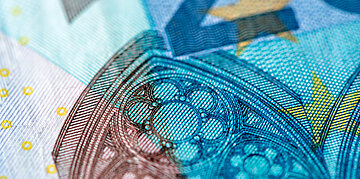 Ausschnitt eines 20 Euro Scheins