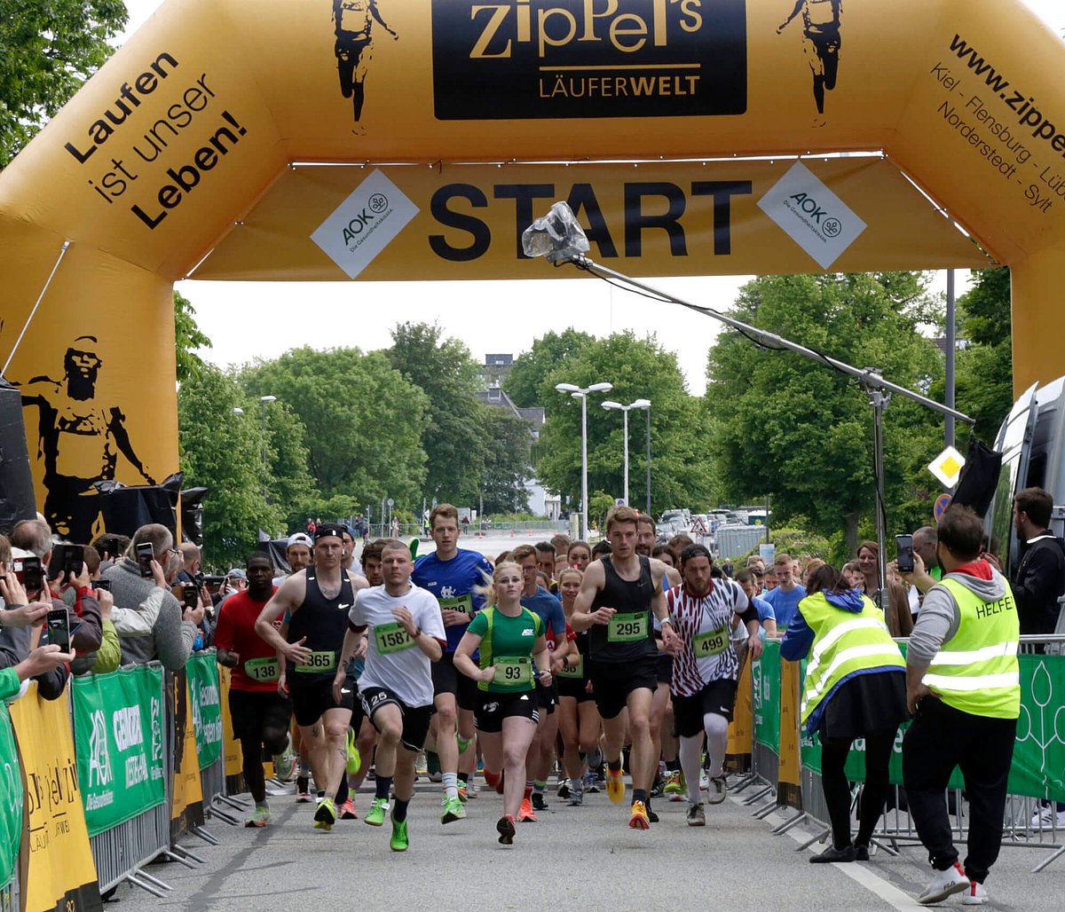 AOKBusiness.Run Kiel mit 2.600 Aktiven gestartet Gute Laune, kreative