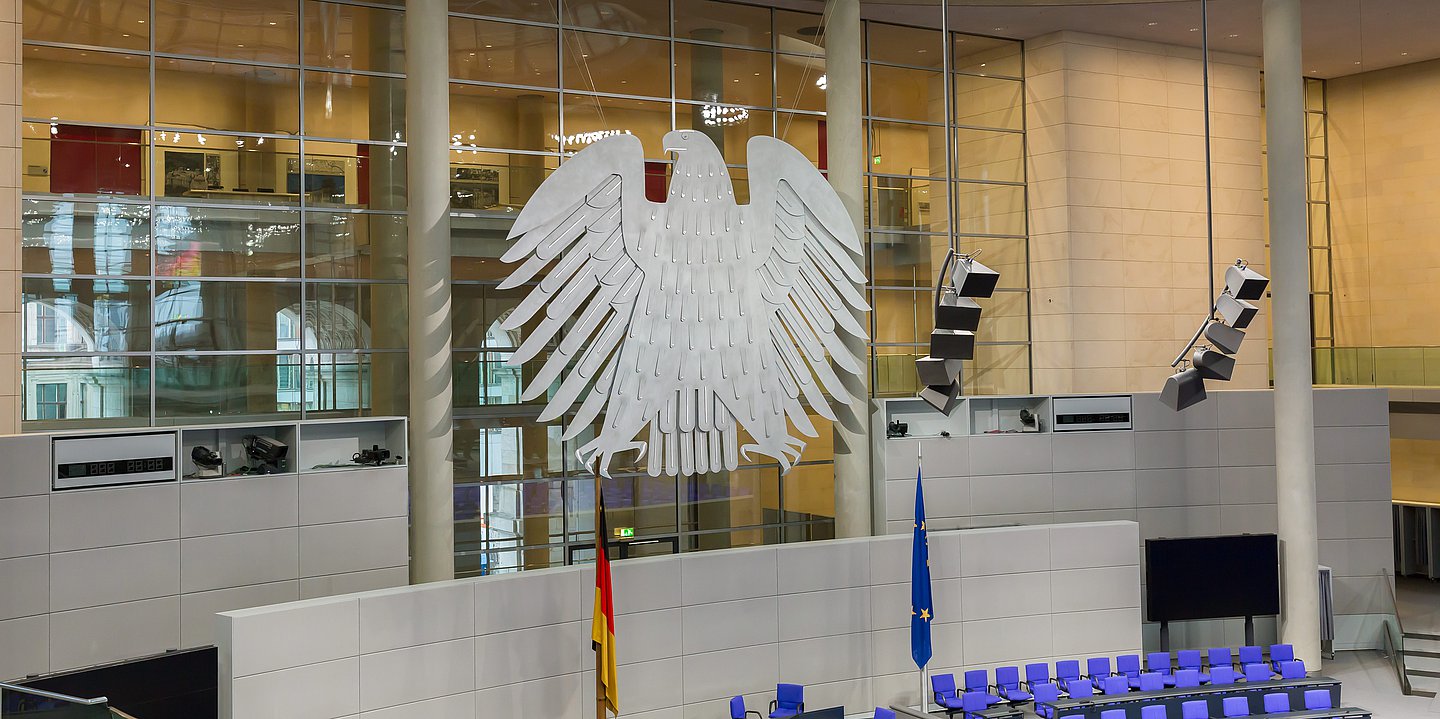 Bundesadler, im inneren des Bundestages