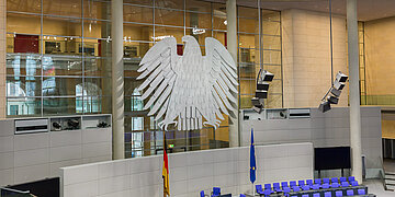 Bundesadler, im inneren des Bundestages