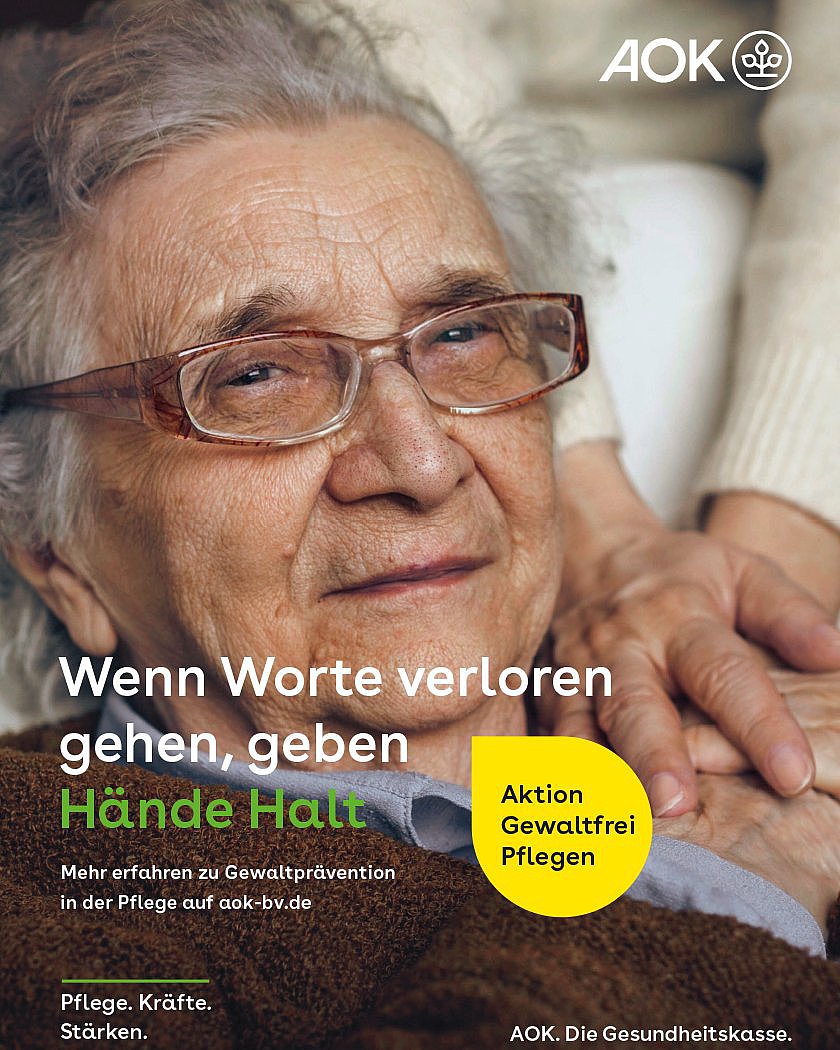 Plakat: Umgang mit demenzkranken Menschen