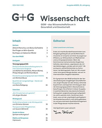 Foto: Cover der G+G-Wissenschaft 4_25.