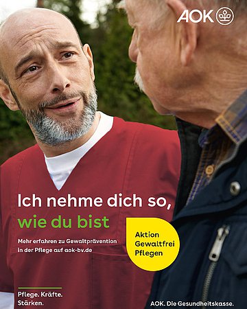 Plakat: Wertschätzende Kommunikation in der Pflege