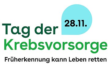 Logo 'Tag der Krebsvorsorge am 28.11.'.