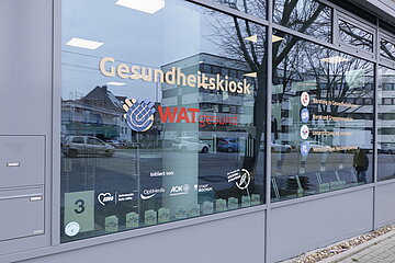 Au&szlig;enansicht des Gesundheitskiosk in Bochum-Wattenscheid.