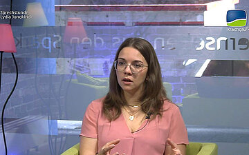 Lydia Jungkind in der KraichgauTV-Sprechstunde