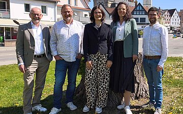Gruppenfoto zur Kooperation der AOK Bodensee-Oberschwaben mit dem Caritasverband Sigmaringen