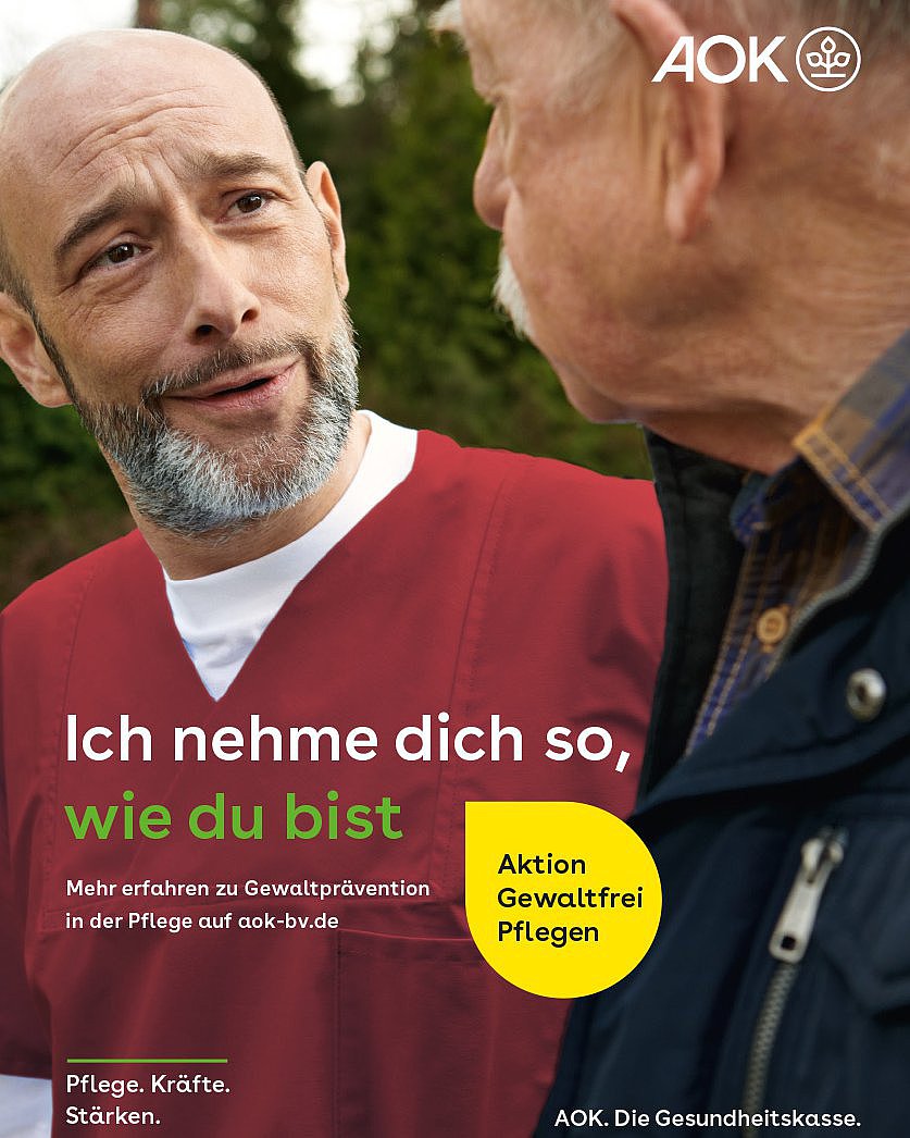 Plakat: Wertschätzende Kommunikation in der Pflege