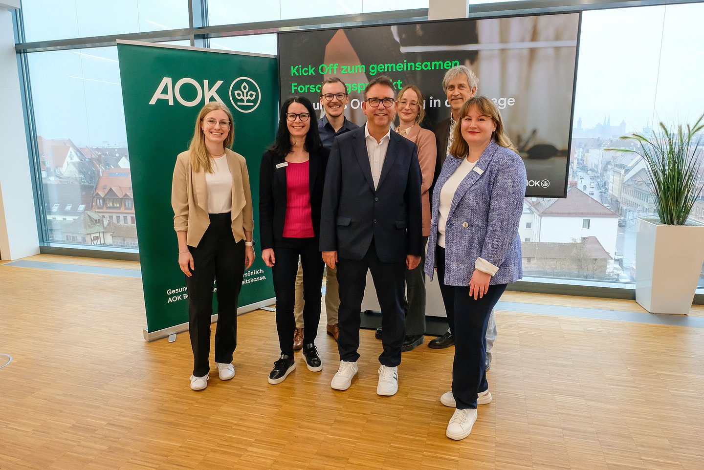 Kick-Off Termin zum Projekt Gesundes Onboarding in der Pflege in Nürnberg