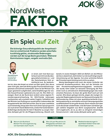 Titelbild des NordWest FAKTOR 3/2022