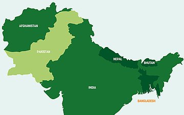Pakistan-Karte Karte von Pakistan