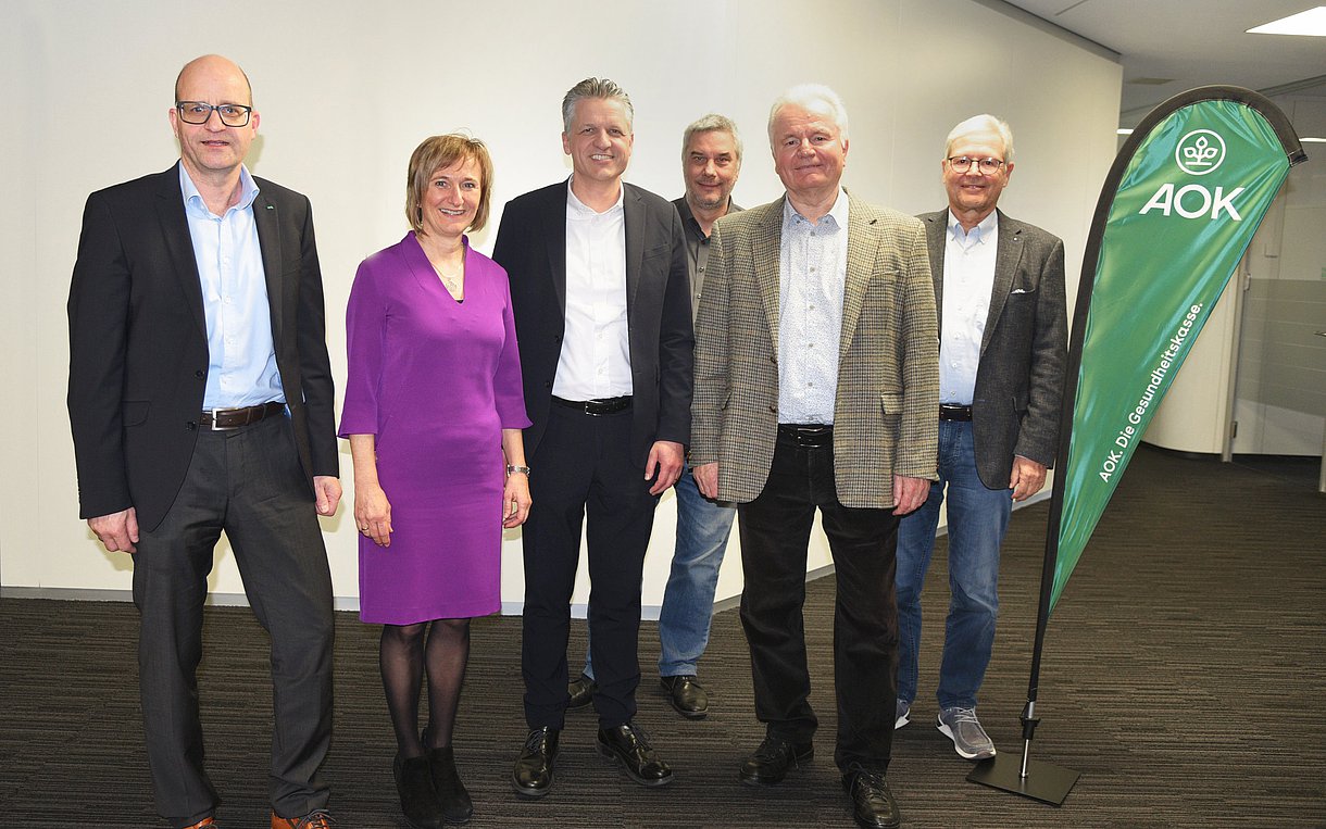 Gruppenfoto der Geschäftsführung der AOK Schwarzwald-Baar-Heuberg