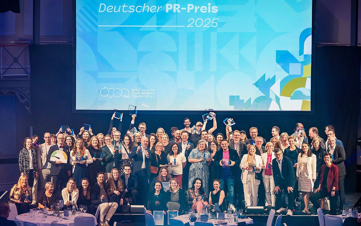 Gruppenfoto Deutscher PR-Preis 2025