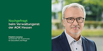 Portr&auml;tfoto: Arbeitgebervertreter Friedrich Avenarius, Vorsitzender des Ausschusses f&uuml;r Gesundheit und Pflege
