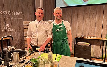 Jochen und Nikita Jochen und Nikita während der Kochshow Oberkirch