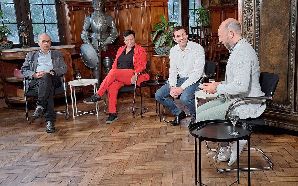 Gesprächsrunde beim Talk im Schlachthof