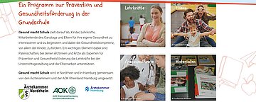 Das Programm "Gesund macht Schule" bringt Pr&auml;vention in die Grundschulen.