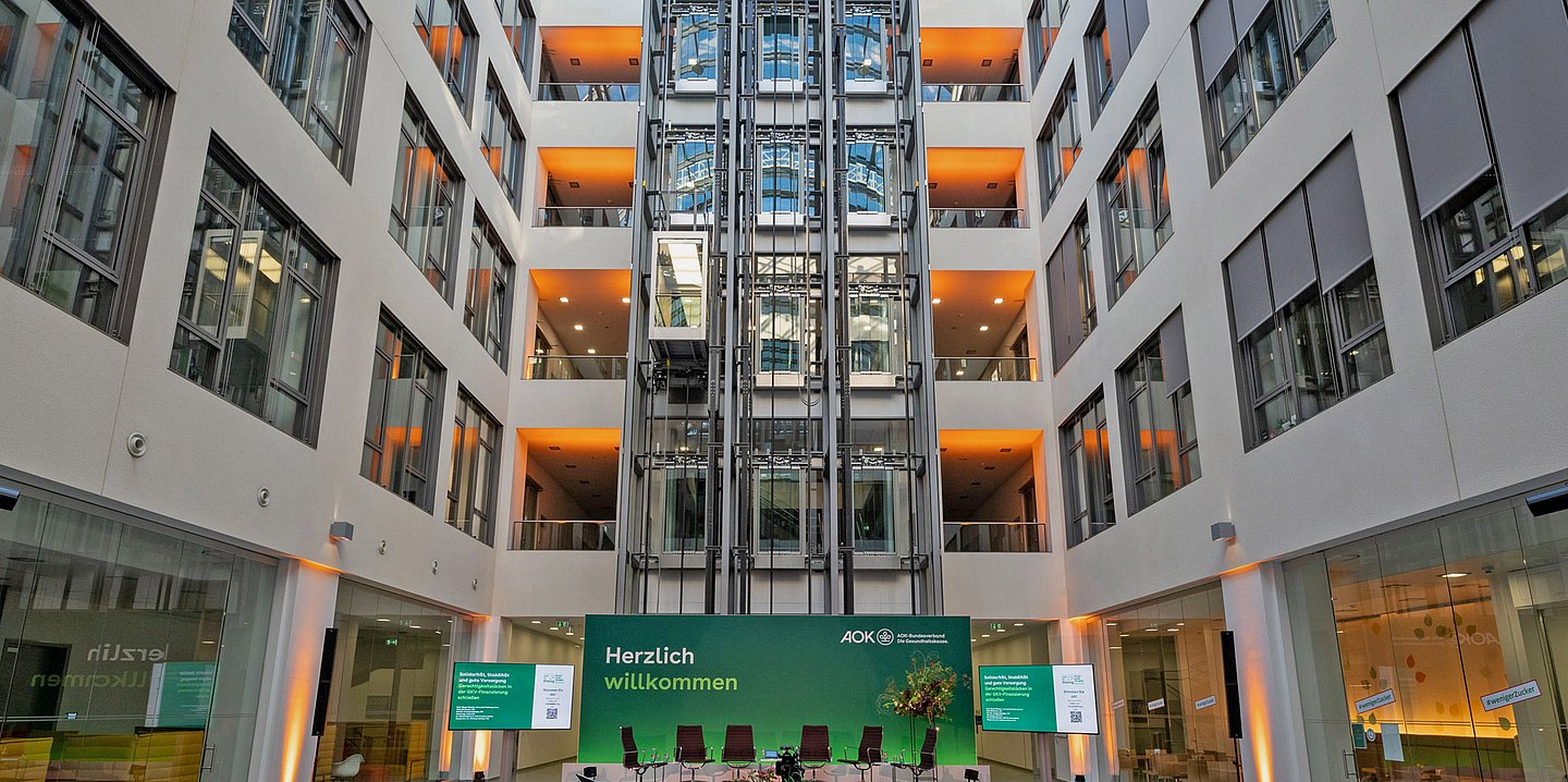 Atrium des AOK-Bundesverbandes.
