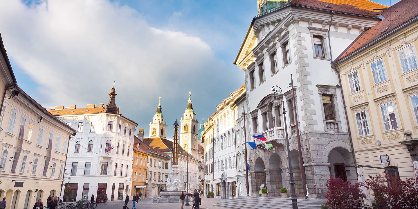 Hauptsadt Sloweniens: Ljubljana.
