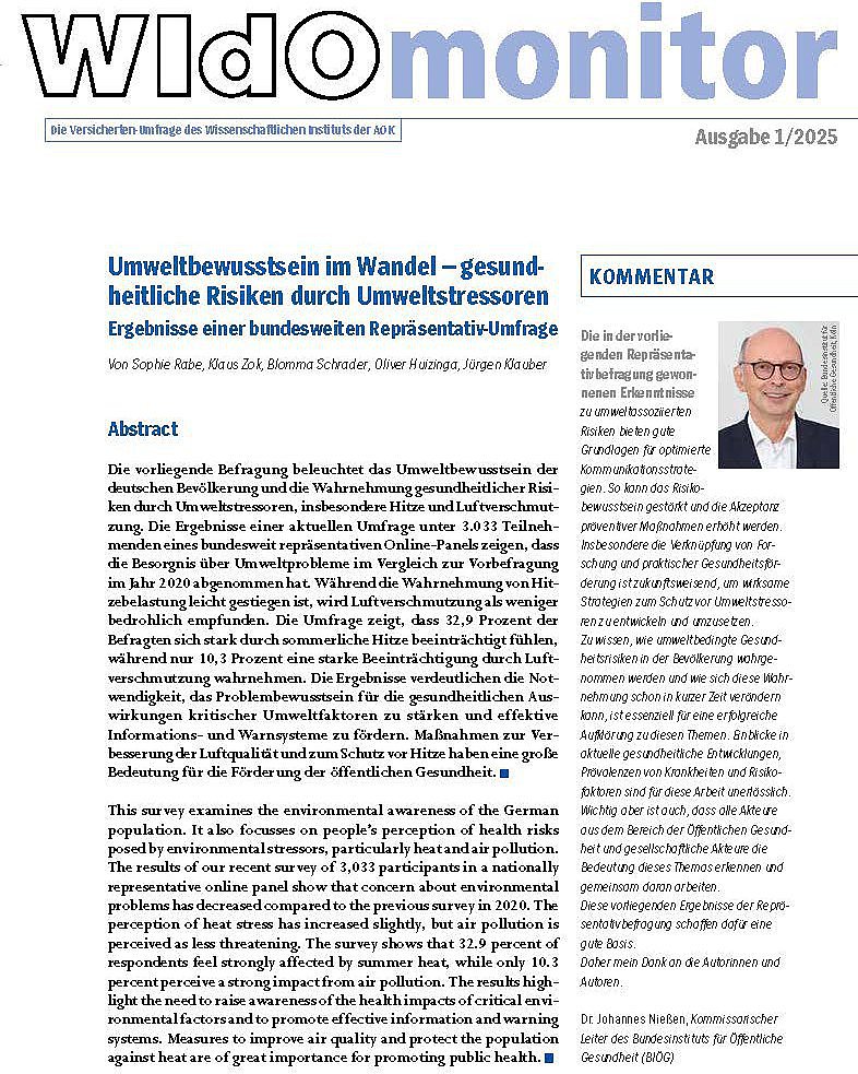 Titelbild: WIdOmonitor Mai 2025