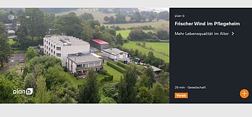 In zwei Häusern in Mülheim an der Ruhr ist das innovative Pflegekonzept bereits seit einigen Jahren erprobt worden. Quelle: Screenshot/ZDF In zwei Häusern in Mülheim an der Ruhr ist das innovative Pflegekonzept bereits seit einigen Jahren erprobt worden. Quelle: Screenshot/ZDF