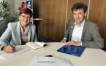 Inge Gr&auml;&szlig;le und Hans-Joachim Seuferlein 