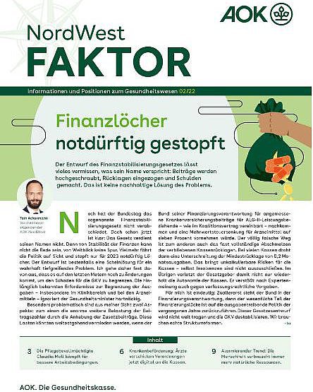 Titelseite des NordWest FAKTOR 2/2022