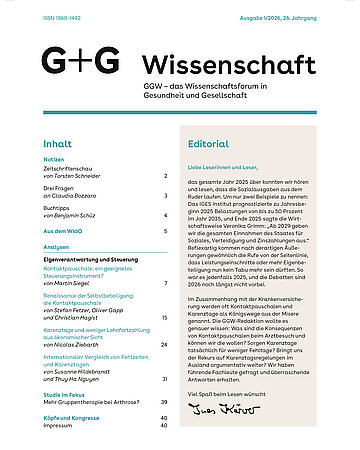 Foto: Titel der GGW 1_26