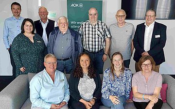 Vergabesitzung Selbsthilfe Gruppenfoto mit den Teilnehmenden der Vergabesitzung Selbsthilfe