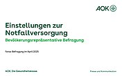 Titelfolie: Einstellungen zur Notfallversorgung - Bevölkerungsrepräsentative Befragung